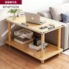 Mesa de Centro Pequeña para Sala de Estar, Mini Mesa Cuadrada de Estilo Antiguo, Mesa de Esquina para Sofá con Patas de Madera Maciza, Mesa Cuadrada para Balcón