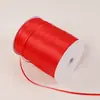 Cinta roja brillante cinta de seda cinta de satén banderín rojo para coche regalo presente horneado flor embalaje boda