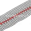 Tela de Malla con Pedrería de una Sola Fila de 7 mm para Ropa DIY, Pantalones, Vestidos de Novia, Bolsos, Accesorios para el Cabello