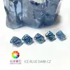Wuzhou Pedra Preciosa Zircônia Cúbica Solta Corte Retangular Cantos Arredondados Pedra Preciosa Azul Gelo Cz Radiante Super Brilhante
