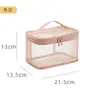 Bolsa de cosméticos de malla gran capacidad bolsa de almacenamiento de maquillaje artículos de tocador bolsa de almacenamiento de viaje portátil logo impreso