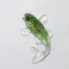 Grava de Cristal Natural Goma Forma de Pez Pequeño Adornos de Carpa Joyería Decorativa para Escritorio de Oficina Regalo Adornos DIY