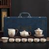 Juego de Té Kung Fu de Lujo Ligero de Alta Gama Kiln Ru 2025 Nuevo para el Hogar Taza con Tapa de Cerámica Tetera Taza de Té Juego