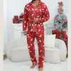 Sudeste Asiático Transfronterizo Primavera y Otoño Talla Grande Holgado Informal Manga Larga Estampado Traje de Casa y Deporte Comercio Exterior Dropshipping