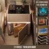 Mesita de Noche Caja Fuerte Inteligente Lujo Ligero Gabinete de Almacenamiento de Gama Alta Dormitorio Estilo Crema Armario Estante de Almacenamiento Gabinete de Mesita de Noche