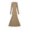 Moda Otoño 2024 Multicolor Ajustado Cola de Pez Vestido Largo de Punto Transfronterizo Amazon para Mujer Z223176