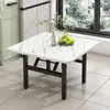 Mesa Plegable, Mesa de Comedor Sencilla para Viviendas de Alquiler, Mesa de Comedor para el Hogar, Mesa Baja Cuadrada para Exteriores, Mesa de Piso, Mesa Pequeña para Montaje de Puesto