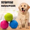 Juguete para Perro Sonido Juguete de Goma Pelota Golden Retriever Teddy Huella Pelota Elástica Juguete Pelota para Mascota