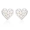 Directo del fabricante, pendientes geométricos simples serie negra para hombres y mujeres, pendientes irregulares de luna corazón cuadrado