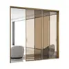 Riel Colgante para Puerta Corredera de Cocina Extremadamente Estrecha de Fabricante, Divisor de Puerta Corredera de Aleación de Titanio Magnesio Aluminio, Puerta Corredera de Balcón Normcore