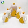 Suministro directo de fábrica botella engrosada de grado alimenticio de aceite de nuez y camelia 1.6 litros Botella de plástico blanco lechoso olla de PE cubo de aceite de plástico