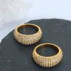 Europa y Estados Unidos popular estrella de comercio exterior transfronterizo anillo brillante anillo anillo anillo nicho joyería chapada en oro de 18 quilates joyería niñas