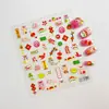Estilo Ins Pegatinas para Uñas 5D en Relieve Caricatura Graffiti Flores Estéreo Moño Estilo Francés Pegatinas Navideñas para Uñas