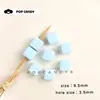 Accesorios acrílicos para cuentas cuadradas coloridas de agujero grande hechas a mano, accesorios para collares y ropa, materiales para accesorios de abalorios hechos a mano al por mayor