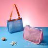 Bolsa de almacenamiento para niños al por mayor de fábrica portátil de malla playa viaje mar excavar conchas jugar arena juguete bolsa de almacenamiento
