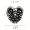 Serie de Halloween Transfronteriza Accesorios de Arte para Uñas de Aleación Calavera Cruzada Araña Cabeza de Calabaza Accesorios para Uñas Venta al por Mayor