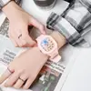 Ins lindo silicona popular reloj moderno luminoso deportivo estudiante cuadrado cuarzo correa de alta apariencia reloj