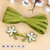 Hengmeihe Hebilla Cheongsam Jade Flor de Cerezo Hebilla de Placa Chinoiserie Botón Hecho a Mano Traje Tang de la Dinastía Han Top Étnico Accesorios Decorativos