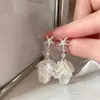 Brincos de Estilo Férias com Estrela-do-Mar, Concha e Pétala com Franjas para Mulheres, Simples e Estilosos, Modernos e Versáteis