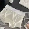 Shorts de segurança e roupa íntima 2 em 1, cueca boxer anti-exposição para mulheres, forro de gelo sem costura na virilha, estilo fino de verão