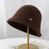 26 Nuevo Sombrero de Pescador Simple Sombrero de Cubo Sombrero para Adulto Mujer Estilo de Temperamento Otoño Invierno Protección Solar Casual Versátil 26