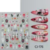 Nuevas Pegatinas de Uñas Transfronterizas Halloween Horror Fantasma Calavera Telaraña Estilo Gótico Labios Rojos Pegatinas para Uñas