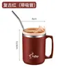Venda direta da fábrica caneca de aço inoxidável 304, isolamento de camada dupla espessa para manter as bebidas quentes ou frias, copo de escritório com tampa, personalizável