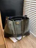 Bolso Cubo Bolso Cruzado de Invierno con Cadena Bolso Cruzado Simple para Mujer Bolso de Hombro en Color de Contraste Bolso Tote de Mano Grande Capacidad Casual
