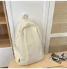Mochila Pequena Estilo Preguiçoso Ins Coreano de Aparência Sofisticada Leve Cor Pura Simples Repelente à Água Mochila Casual para Viagem