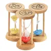 Ampulheta de 3 Minutos Madeira Timer Infantil para Escovar Dentes Estudante Criativo Presente de Formatura