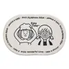 Lavable a Máquina Baño Absorbente Pareja Individual Puerta de Baño Mascota Imitación Cachemira Suave Alfombrilla de Piso Antideslizante y que No Suelta Pelusa