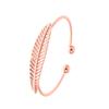 Pulsera de Hoja Versátil y Moderna de Moda Ins Europea y Americana Ventas Calientes Transfronterizas Pulsera de Hoja Abierta Simple Venta al por Mayor de Pulseras