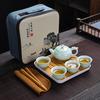 Juego de Té de Cerámica Celadón Dehua con Diseño de Dragón Regalo de Acompañamiento Inmobiliario Regalos para el Festival del Medio Otoño Logotipo Imprimible