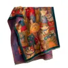 Bufanda de Imitación Cachemir Estilo Pintura al Óleo Vintage Nueva Otoño/Invierno 2026 para Mujer, Calentador de Cuello Chal Jacquard Versátil de Alta Gama al por Mayor