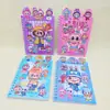 Venta Caliente Transfronteriza Labubu Tres en Uno Cuaderno Creativo Multifuncional Libro de Pegatinas para Vestir Estudiante Spiral Libro Mayorista