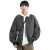 M-XL Nuevo Tamaño Grande Ropa de Trabajo Chaqueta de Cuero PU para Hombre Chaqueta de Cuero Engordada para Hombre Uniforme de Béisbol para Hombre Ropa para Gordos Estilo Callejero Americano