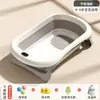 Tina de Baño para Bebé Xiao Mu Ma Tina de Baño para Bebé Cubeta Plegable para Recién Nacidos Uso en Casa Tamaño Grande Dropshipping