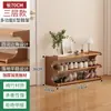 Zapatero de Madera Simple para Uso Doméstico, Estante de Almacenamiento Multicapa para Entrada de Dormitorio, Zapatero de Bambú para Viviendas de Alquiler