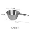 Olla pequeña olla de cera guía de cera olla para jabón hecho a mano olla calentamiento cera para derretir olla exterior DIY olla pequeña líquido para derretir chocolate