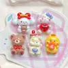 Novos Clipes de Patch de Animal Cartoon, Coelho Pequeno Feito à Mão DIY Acessórios de Cola de Creme Resina, Kit de Material para Fivela de Sapato Clog