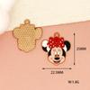 Bixin Mickey Minnie DIY acessórios de jóias Mickey brincos de orelha colar pingente de elástico acessórios para o cabelo pingente liga