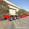 Fabricante-Remolque Semirremolque de Plataforma Baja Desmontable Personalizado con Tres Ejes y Seis Ruedas para Transportar Artículos Grandes