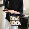 Bolsa de Mão com Bolinhas Estilo Coreano para Mulheres, Novo Modelo 2026, Bolsa Saco de Alta Qualidade, Grande Capacidade, Bolsa de Ombro Casual para o Dia a Dia