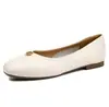 Versión de Piel de Oveja~ Zapatos Planos de Punta Cuadrada Estilo Suave Mocasines Camelia Francesa Zapatos de Abuela Boca Baja Zapatos de Calle para Viajes Cotidianos Mujer