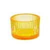 Portavelas Verticales Rayados de Colores, Portavelas Más Vendidos Transfronterizos, Vasos de Aromaterapia de Vidrio Más Vendidos en Amazon, Botellas de Aromaterapia en Stock