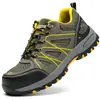 Zapatos de Protección Laboral para Hombre, Punteras de Acero, Antimpacto, Antipenetración, Transpirables, Cómodos para Estar de Pie Mucho Tiempo, Zapatos de Trabajo para Todas las Estaciones, Zapatos de Seguridad Transfronterizos al por Mayor