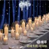 Portavelas de Vidrio Estilo Europeo Copa de Velas de Alto Valor Botella Cilíndrica para Aromaterapia Decoración de Vidrio para Hotel Banquetes de Boda Restaurante Occidental