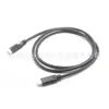 Cable de Datos de Extensión Tipo C 3.0 Personalizado de Cabeza Recta con Tornillo Macho a Macho Cable de Carga Rápida Cc