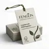 Fábrica de origem em Dongguan, etiquetas de preço personalizadas com formatos especiais para acessórios e roupas femininas, em conformidade com etiquetas de papel ecológicas PPWR