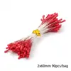 Flor Artificial Roja Grande Flor de Espuma Fruta de un Solo Lado Accesorios Hechos a Mano para Manualidades para Hacer Pasador Flor Envuelto Material para Joyería